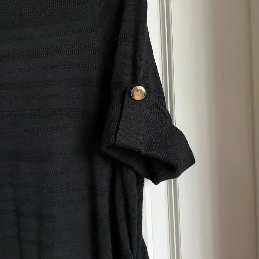 Apt. 9 Short-Sleeved Sweater - Black - Size 1X - Picture 4 of 8